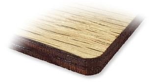 Placas identificativas de madera grabada - Borde | www.namebadgesinternational.es